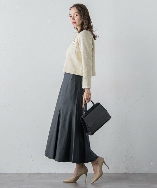 Viaggio Blu / ビアッジョブルー ミニ・ひざ丈スカート | フェイクレザーマーメイドスカート | 詳細24