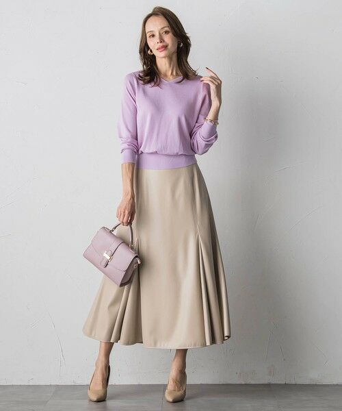 Viaggio Blu / ビアッジョブルー ミニ・ひざ丈スカート | フェイクレザーマーメイドスカート | 詳細27