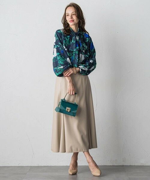 Viaggio Blu / ビアッジョブルー ミニ・ひざ丈スカート | フェイクレザーマーメイドスカート | 詳細30