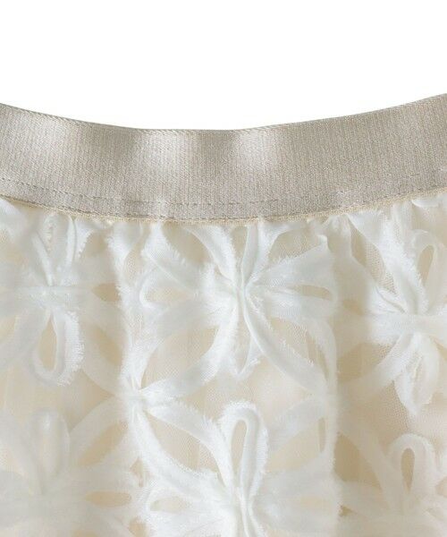 Viaggio Blu / ビアッジョブルー ミニ・ひざ丈スカート | チュールテープフラワースカート | 詳細10