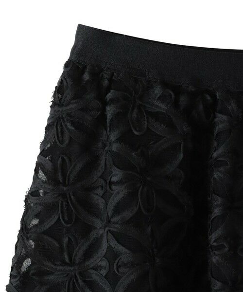Viaggio Blu / ビアッジョブルー ミニ・ひざ丈スカート | チュールテープフラワースカート | 詳細25