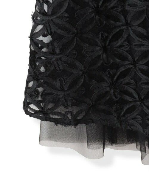 Viaggio Blu / ビアッジョブルー ミニ・ひざ丈スカート | チュールテープフラワースカート | 詳細26
