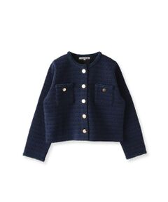 Viaggio Blu / ビアッジョブルー カーディガン・ボレロ | ツイードニットカーディガン≪手洗い可能≫