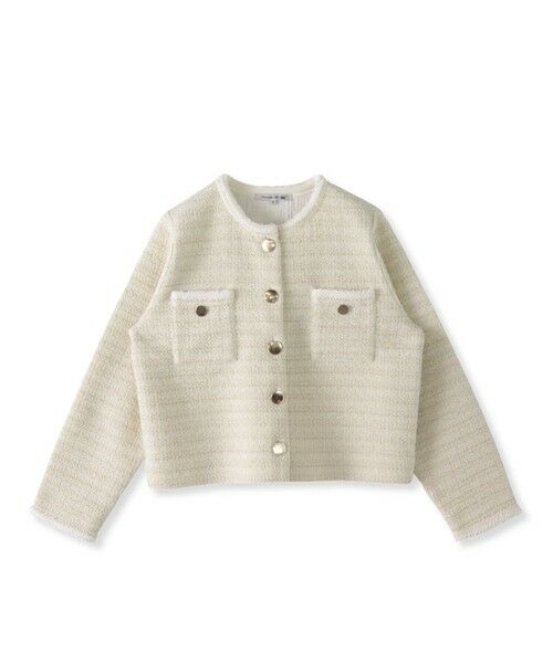 Viaggio Blu / ビアッジョブルー カーディガン・ボレロ | ツイードニットカーディガン≪手洗い可能≫ | 詳細14