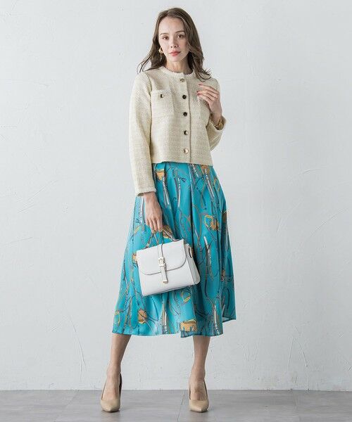 Viaggio Blu / ビアッジョブルー カーディガン・ボレロ | ツイードニットカーディガン≪手洗い可能≫ | 詳細6