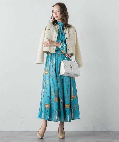 Viaggio Blu / ビアッジョブルー カーディガン・ボレロ | ツイードニットカーディガン≪手洗い可能≫ | 詳細8