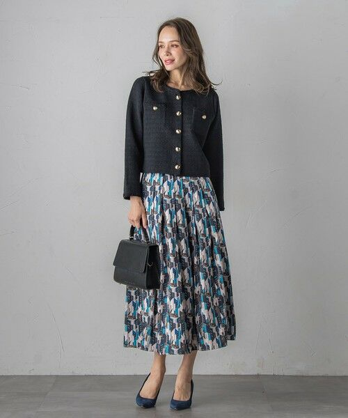 Viaggio Blu / ビアッジョブルー カーディガン・ボレロ | ツイードニットカーディガン≪手洗い可能≫ | 詳細17