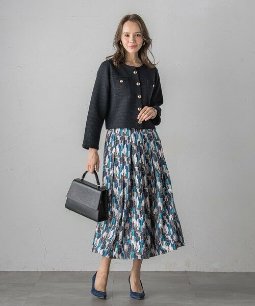 Viaggio Blu / ビアッジョブルー カーディガン・ボレロ | ツイードニットカーディガン≪手洗い可能≫ | 詳細18