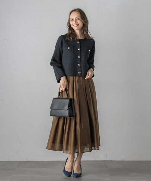 Viaggio Blu / ビアッジョブルー カーディガン・ボレロ | ツイードニットカーディガン≪手洗い可能≫ | 詳細19