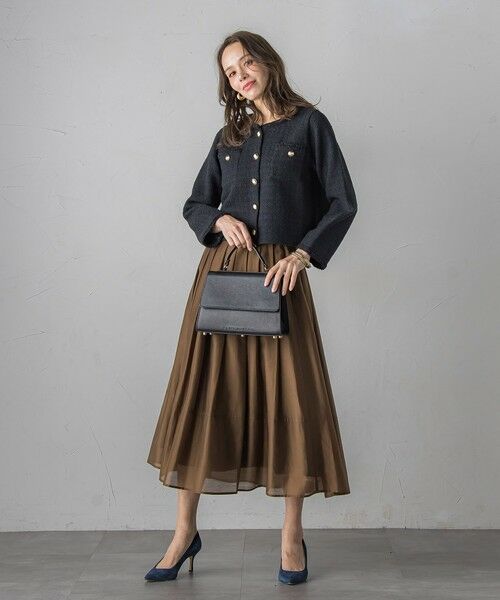 Viaggio Blu / ビアッジョブルー カーディガン・ボレロ | ツイードニットカーディガン≪手洗い可能≫ | 詳細20