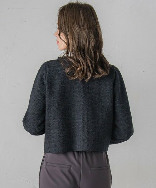 Viaggio Blu / ビアッジョブルー カーディガン・ボレロ | ツイードニットカーディガン≪手洗い可能≫ | 詳細25