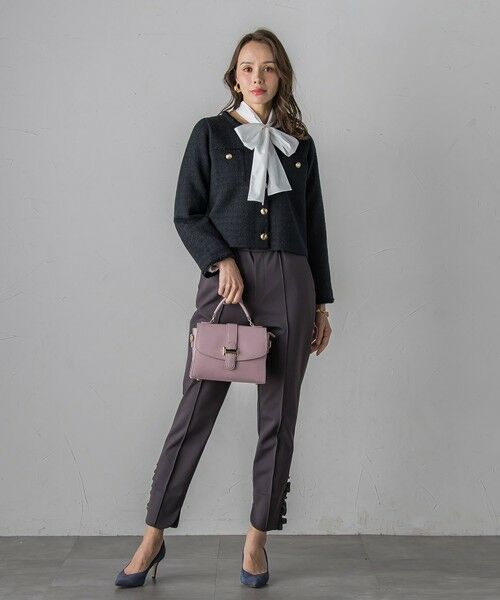 Viaggio Blu / ビアッジョブルー カーディガン・ボレロ | ツイードニットカーディガン≪手洗い可能≫ | 詳細26