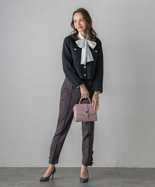 Viaggio Blu / ビアッジョブルー カーディガン・ボレロ | ツイードニットカーディガン≪手洗い可能≫ | 詳細27