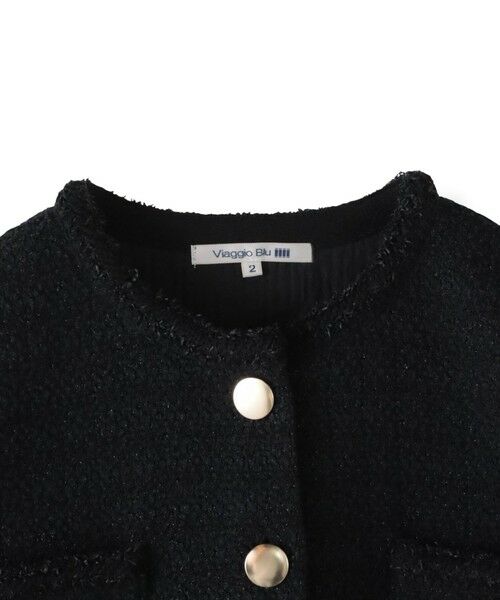 Viaggio Blu / ビアッジョブルー カーディガン・ボレロ | ツイードニットカーディガン≪手洗い可能≫ | 詳細30