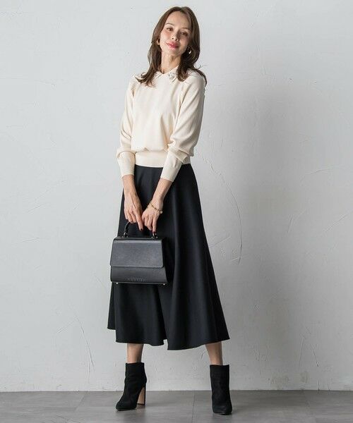 Viaggio Blu / ビアッジョブルー ニット・セーター | 襟ビジューニット≪手洗い可能≫ | 詳細11