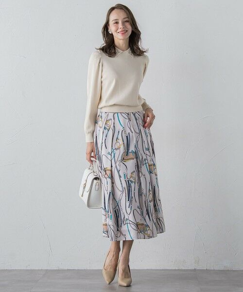 Viaggio Blu / ビアッジョブルー ニット・セーター | 襟ビジューニット≪手洗い可能≫ | 詳細5