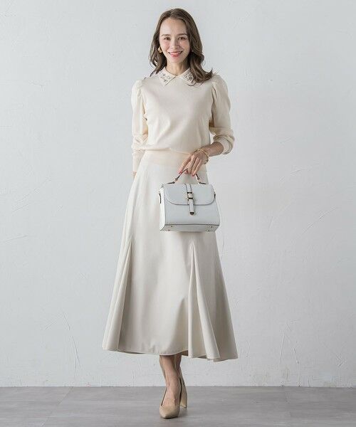 Viaggio Blu / ビアッジョブルー ニット・セーター | 襟ビジューニット≪手洗い可能≫ | 詳細9