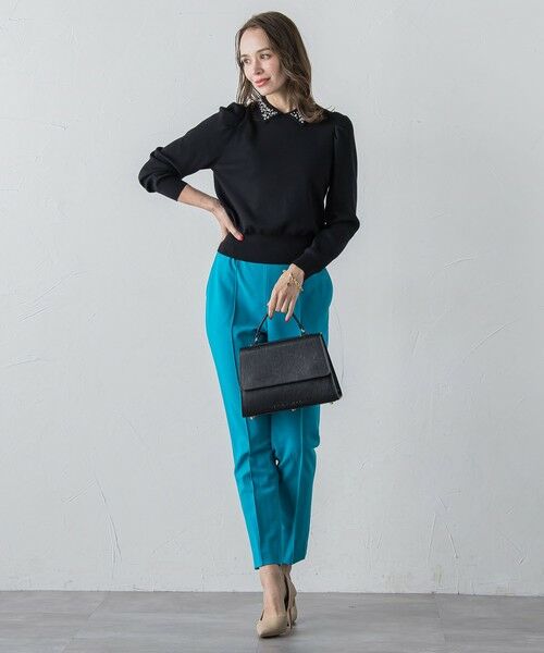 Viaggio Blu / ビアッジョブルー ニット・セーター | 襟ビジューニット≪手洗い可能≫ | 詳細24