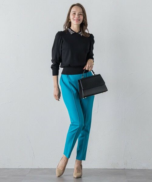 Viaggio Blu / ビアッジョブルー ニット・セーター | 襟ビジューニット≪手洗い可能≫ | 詳細25