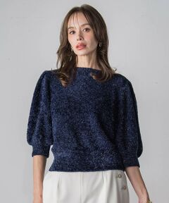 Viaggio Blu / ビアッジョブルー ニット・セーター | ラメシャギーニット≪手洗い可能≫