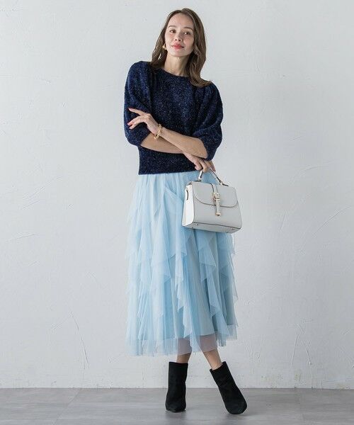 Viaggio Blu / ビアッジョブルー ニット・セーター | ラメシャギーニット≪手洗い可能≫ | 詳細12