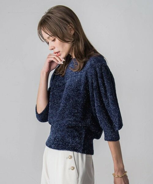 Viaggio Blu / ビアッジョブルー ニット・セーター | ラメシャギーニット≪手洗い可能≫ | 詳細3