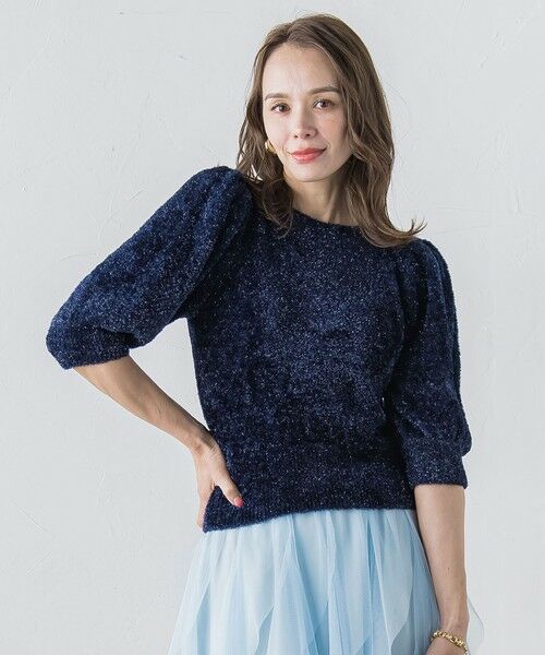 Viaggio Blu / ビアッジョブルー ニット・セーター | ラメシャギーニット≪手洗い可能≫ | 詳細7