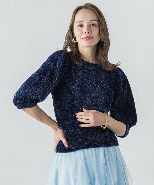 Viaggio Blu / ビアッジョブルー ニット・セーター | ラメシャギーニット≪手洗い可能≫ | 詳細8