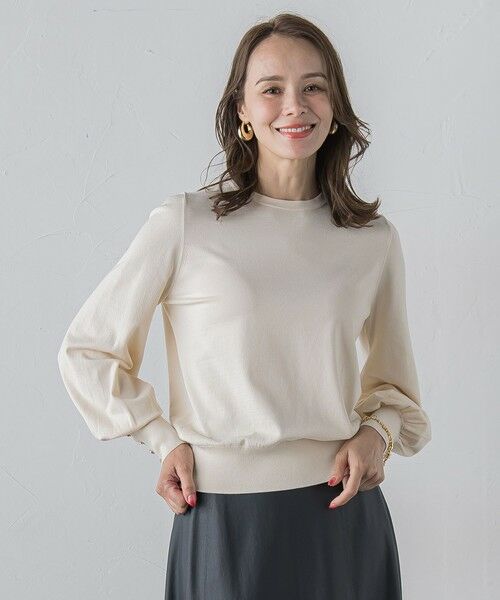 Viaggio Blu / ビアッジョブルー ニット・セーター | 馬具プリントスカーフ付きニット≪手洗い可能≫ | 詳細12