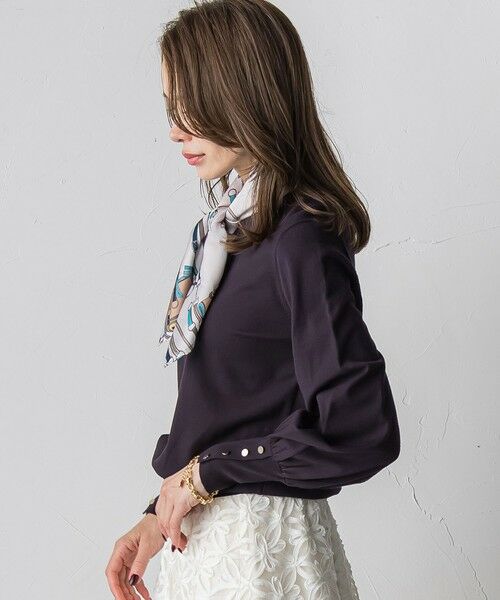 Viaggio Blu / ビアッジョブルー ニット・セーター | 馬具プリントスカーフ付きニット≪手洗い可能≫ | 詳細16