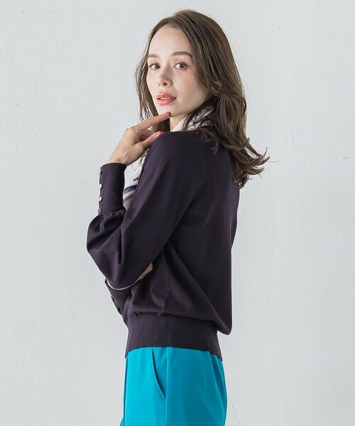 Viaggio Blu / ビアッジョブルー ニット・セーター | 馬具プリントスカーフ付きニット≪手洗い可能≫ | 詳細20