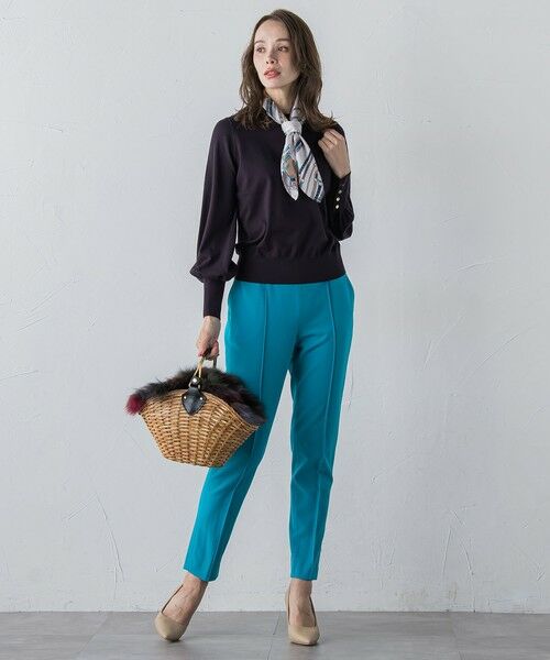 Viaggio Blu / ビアッジョブルー ニット・セーター | 馬具プリントスカーフ付きニット≪手洗い可能≫ | 詳細23