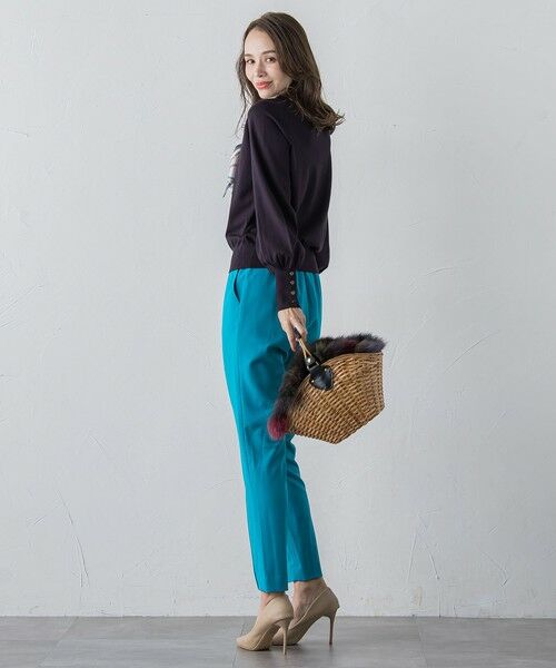 Viaggio Blu / ビアッジョブルー ニット・セーター | 馬具プリントスカーフ付きニット≪手洗い可能≫ | 詳細24