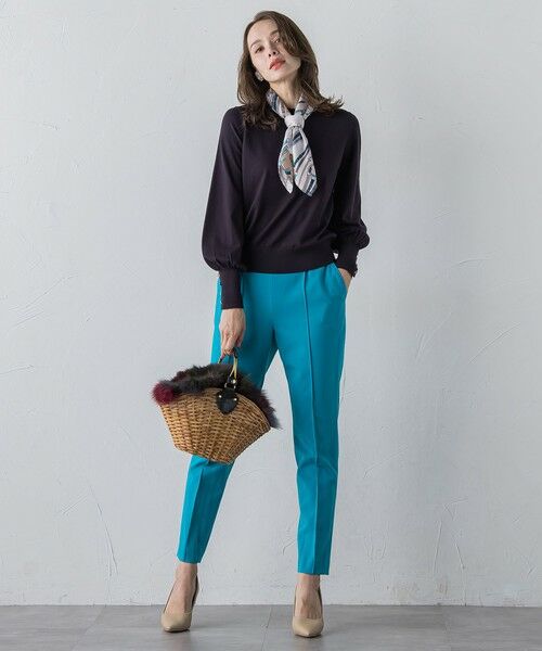 Viaggio Blu / ビアッジョブルー ニット・セーター | 馬具プリントスカーフ付きニット≪手洗い可能≫ | 詳細26