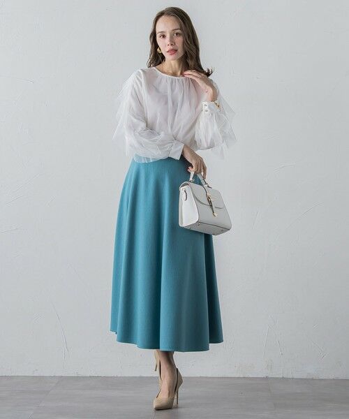 Viaggio Blu / ビアッジョブルー シャツ・ブラウス | チュールレイヤードブラウス≪洗濯機で洗える≫ | 詳細10