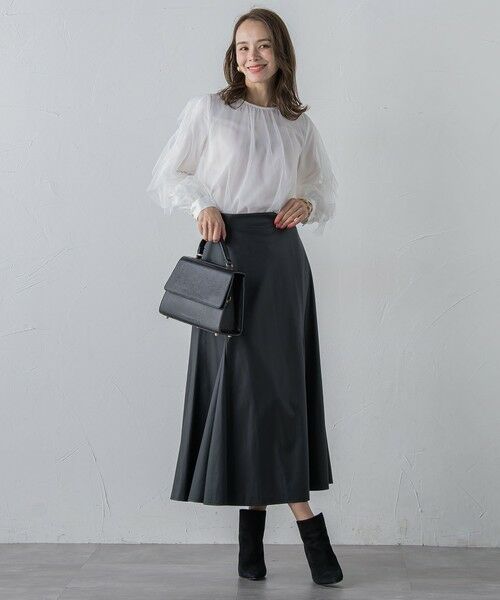 Viaggio Blu / ビアッジョブルー シャツ・ブラウス | チュールレイヤードブラウス≪洗濯機で洗える≫ | 詳細3