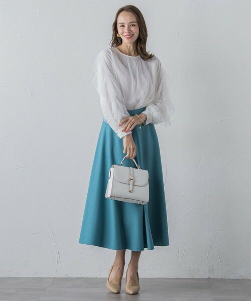 Viaggio Blu / ビアッジョブルー シャツ・ブラウス | チュールレイヤードブラウス≪洗濯機で洗える≫ | 詳細9