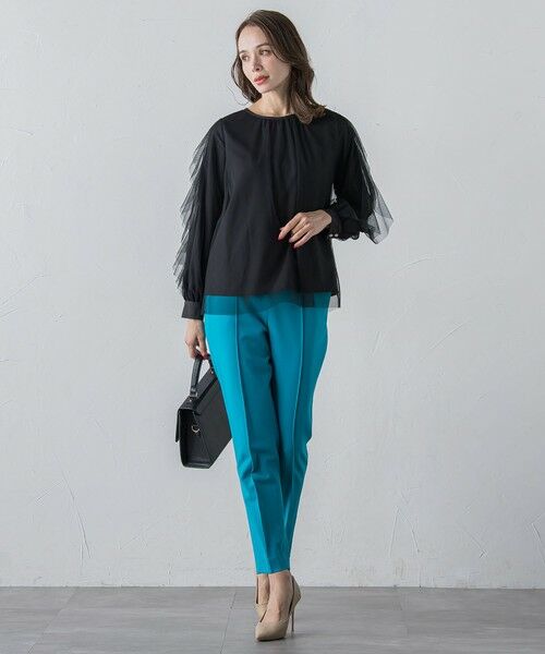 Viaggio Blu / ビアッジョブルー シャツ・ブラウス | チュールレイヤードブラウス≪洗濯機で洗える≫ | 詳細16