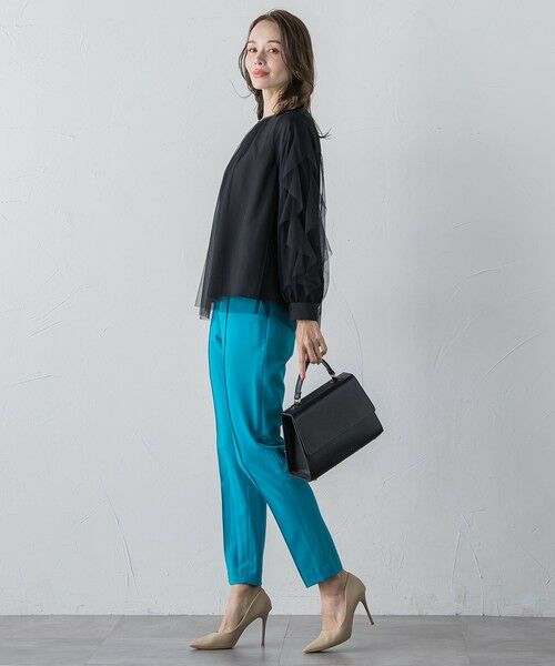 Viaggio Blu / ビアッジョブルー シャツ・ブラウス | チュールレイヤードブラウス≪洗濯機で洗える≫ | 詳細17