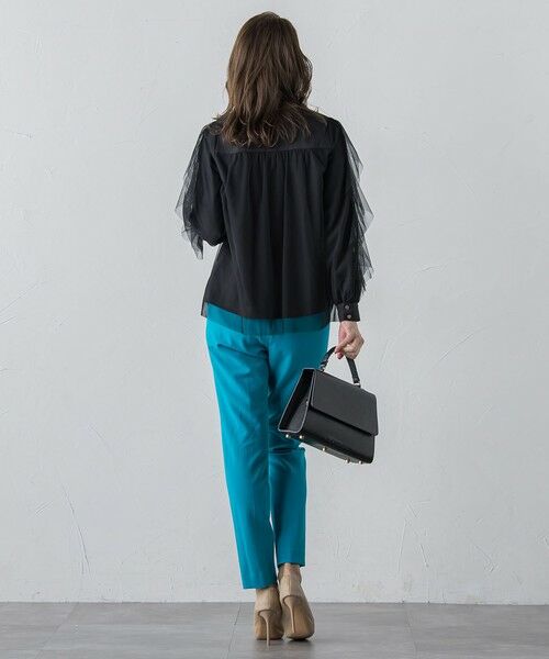 Viaggio Blu / ビアッジョブルー シャツ・ブラウス | チュールレイヤードブラウス≪洗濯機で洗える≫ | 詳細18