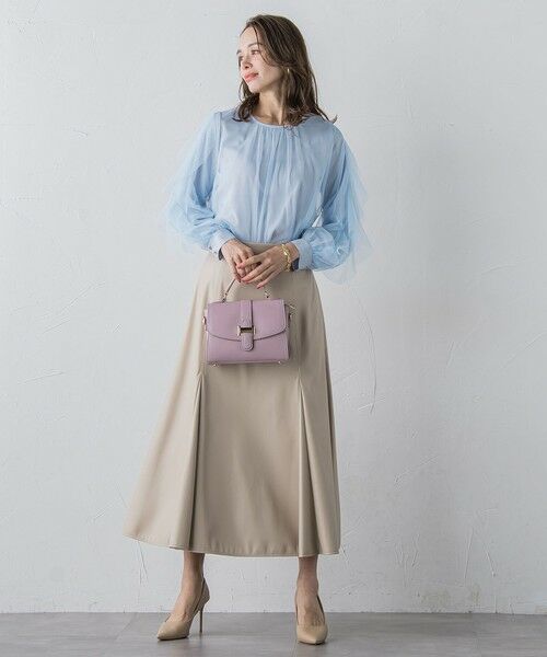 Viaggio Blu / ビアッジョブルー シャツ・ブラウス | チュールレイヤードブラウス≪洗濯機で洗える≫ | 詳細24