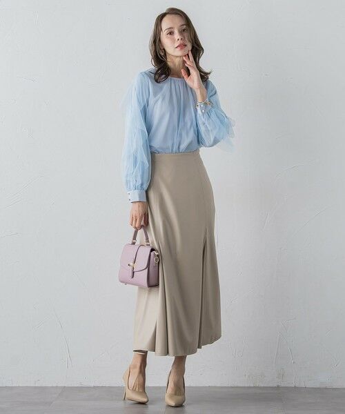 Viaggio Blu / ビアッジョブルー シャツ・ブラウス | チュールレイヤードブラウス≪洗濯機で洗える≫ | 詳細25