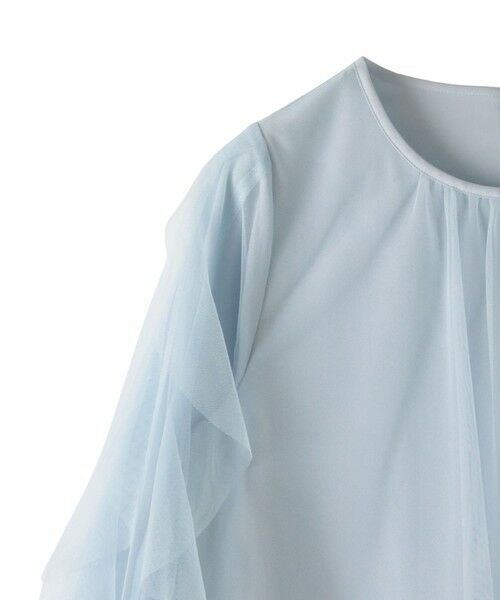 Viaggio Blu / ビアッジョブルー シャツ・ブラウス | チュールレイヤードブラウス≪洗濯機で洗える≫ | 詳細28