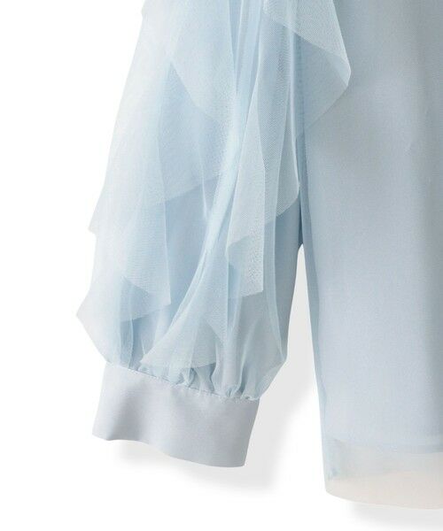 Viaggio Blu / ビアッジョブルー シャツ・ブラウス | チュールレイヤードブラウス≪洗濯機で洗える≫ | 詳細29