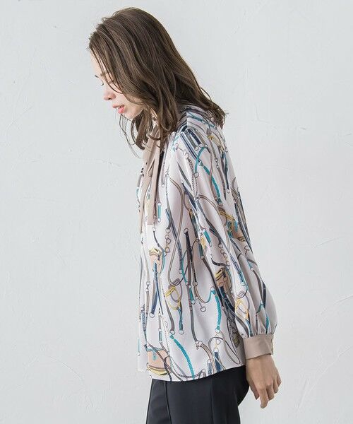 Viaggio Blu / ビアッジョブルー シャツ・ブラウス | 馬具プリントブラウス≪手洗い可能≫ | 詳細2