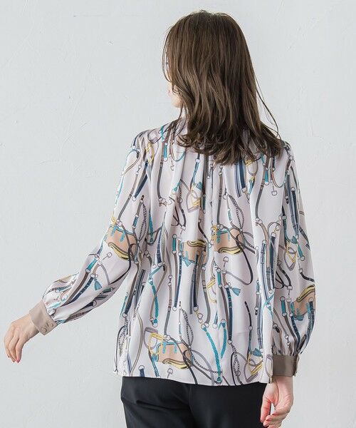 Viaggio Blu / ビアッジョブルー シャツ・ブラウス | 馬具プリントブラウス≪手洗い可能≫ | 詳細3