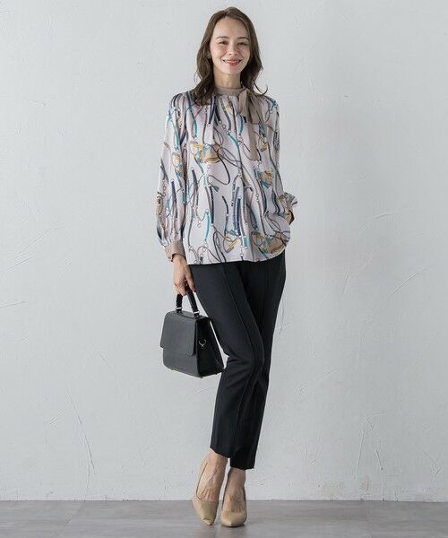 Viaggio Blu / ビアッジョブルー シャツ・ブラウス | 馬具プリントブラウス≪手洗い可能≫ | 詳細4