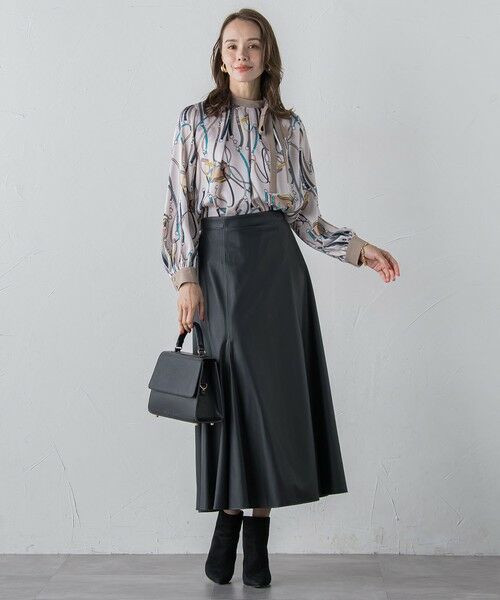 Viaggio Blu / ビアッジョブルー シャツ・ブラウス | 馬具プリントブラウス≪手洗い可能≫ | 詳細9