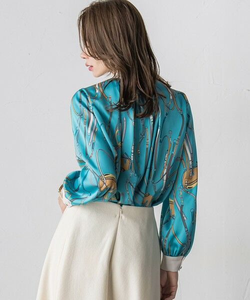 Viaggio Blu / ビアッジョブルー シャツ・ブラウス | 馬具プリントブラウス≪手洗い可能≫ | 詳細13