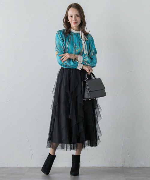 Viaggio Blu / ビアッジョブルー シャツ・ブラウス | 馬具プリントブラウス≪手洗い可能≫ | 詳細21